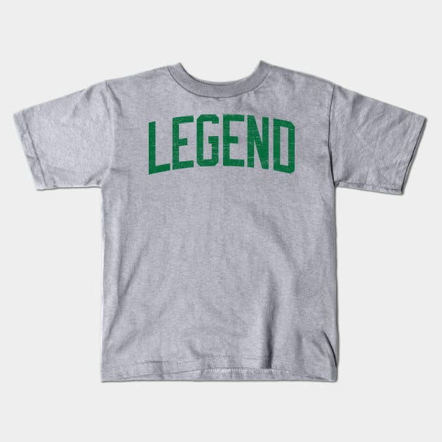 Larry Bird Legend Kids T-Shirt by zurcnami